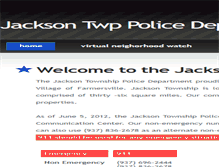 Tablet Screenshot of jacksontwppolice.org